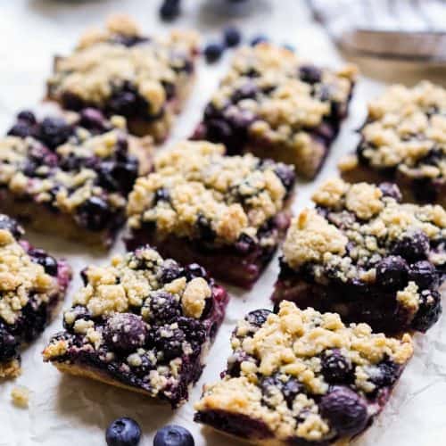 Blueberry Crumb Bars - Joyous Apron