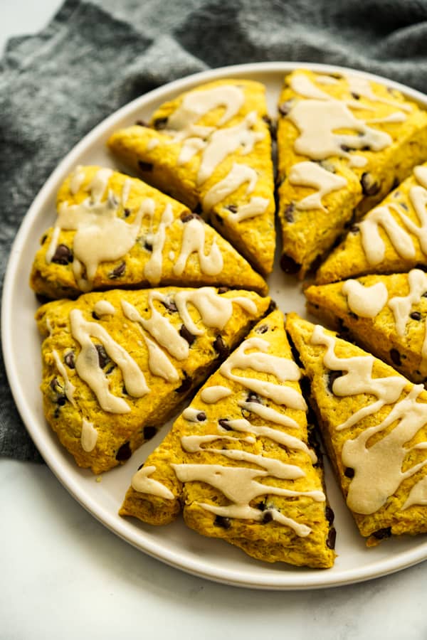 A plate of triangular scones