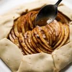 Drizzle apple mixture liquid onto apple galette