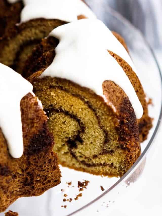 Cinnamon Bundt Cake with Cream Cheese Icing