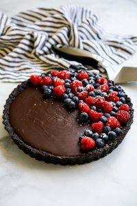 No-Bake Chocolate Tart (EASY!) - Joyous Apron