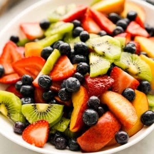 A bowl of fruit salad