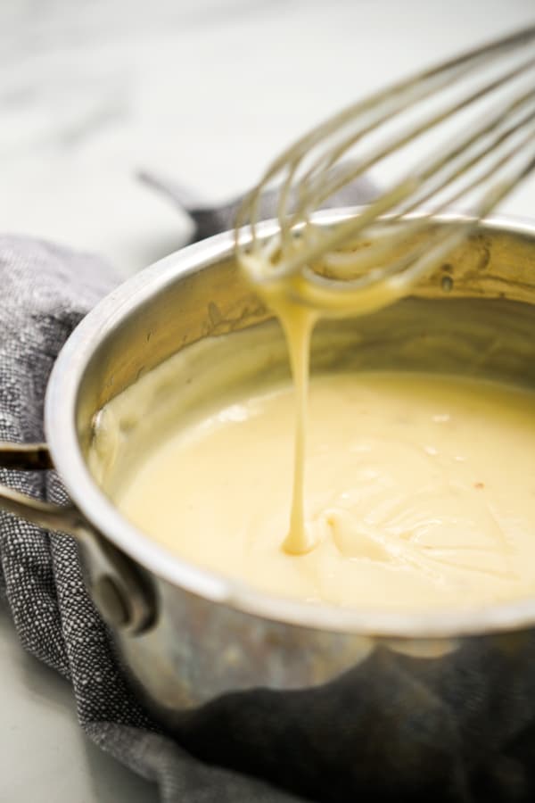 Making pudding in a pot