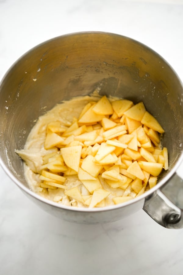 Apple bread mixture