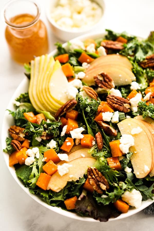 Closeup of Fall Harvest Salad