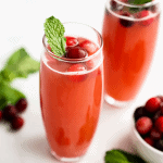 Pinterest Pin for Cranberry Mimosa