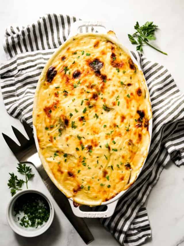 Potato and Ham Au Gratin