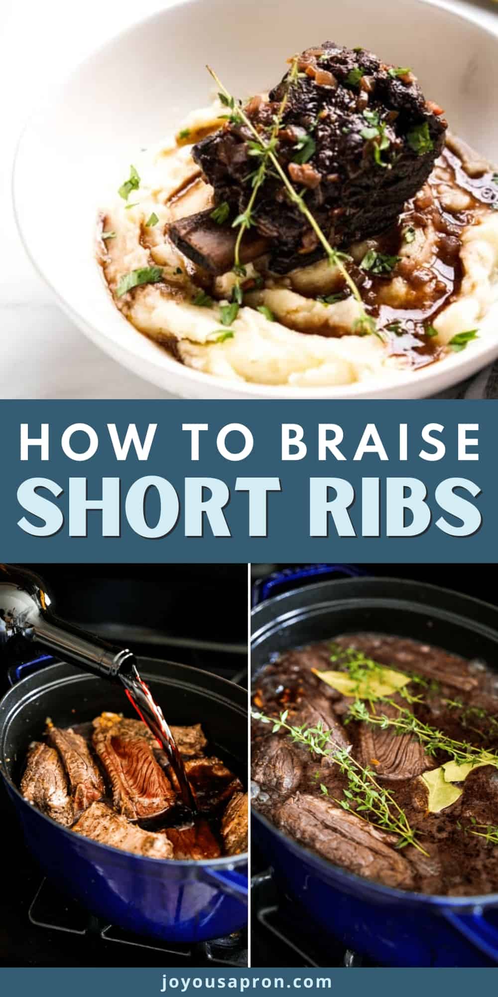 Red Wine Braised Short Ribs - Joyous Apron