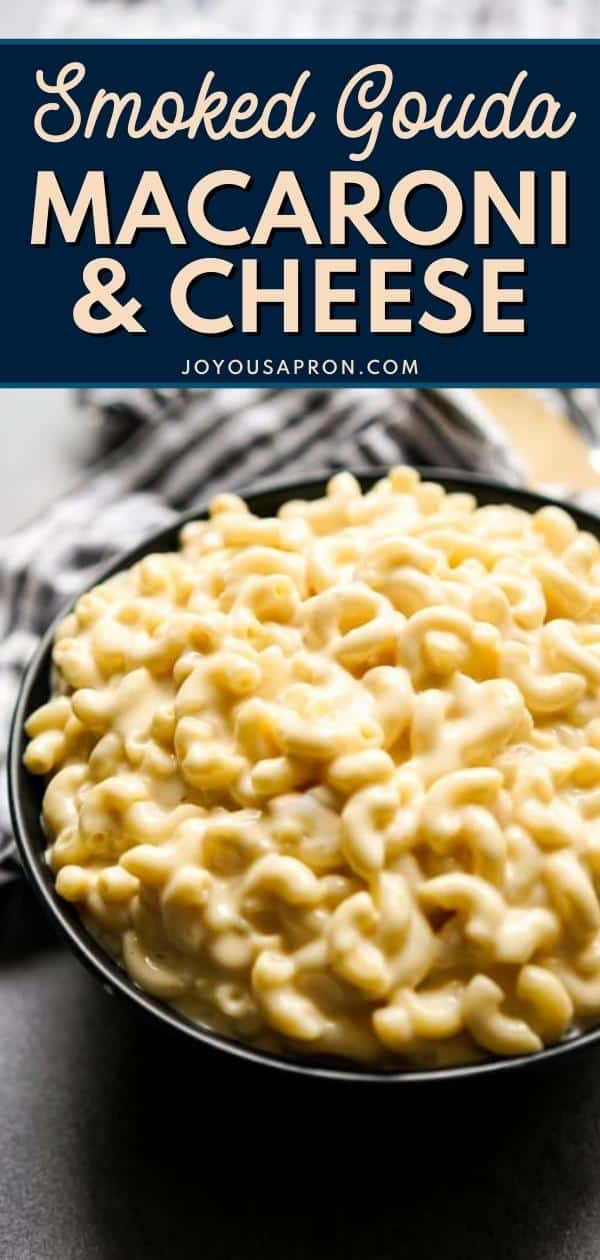 Smoked Gouda Mac and Cheese - Silky, creamy, easy, BEST macaroni and cheese side dish. Cooked on the stove top, the classic comfort food combines smoked gouda cheese, milk, and cream. via @joyousapron