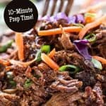 Asian pulled pork made in crockpot