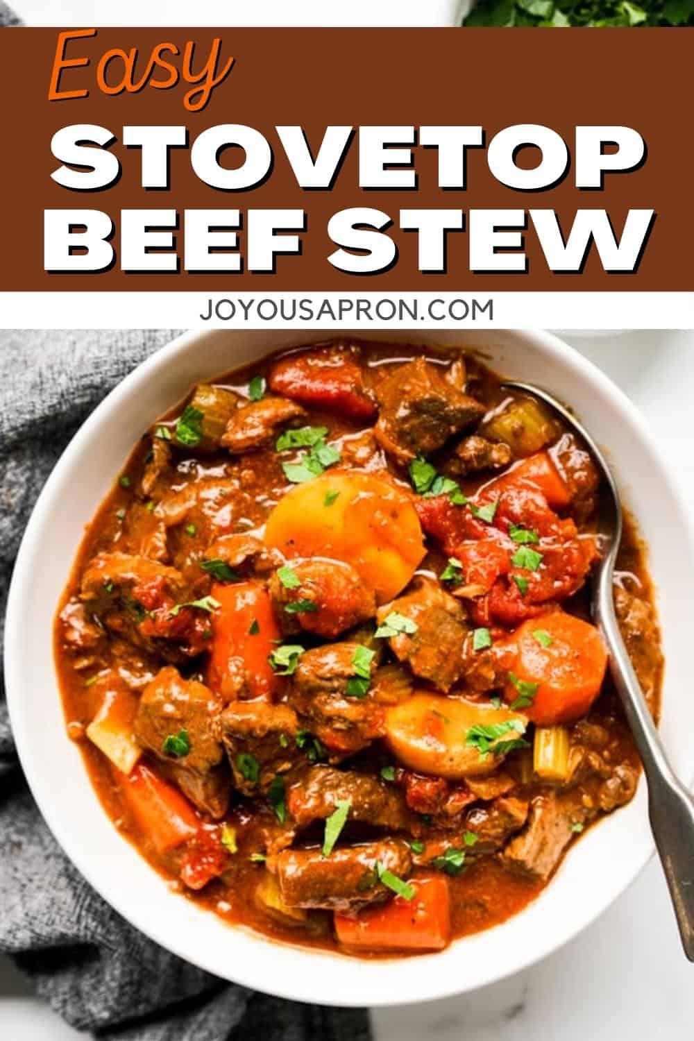 BEST Easy Stovetop Beef Stew - Joyous Apron