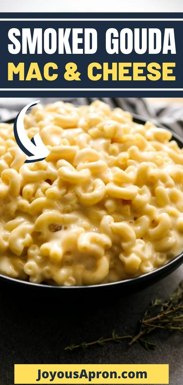 Smoked Gouda Mac and Cheese - Silky, creamy, easy, BEST macaroni and cheese side dish. Cooked on the stove top, the classic comfort food combines smoked gouda cheese, milk, and cream. via @joyousapron