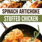 Spinach Artichoke Stuffed Chicken Pin