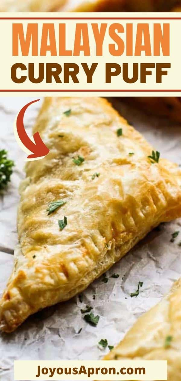 Malaysian Curry Puff - The classic Malaysian and Asian appetizer, snack, breakfast! Full flavor, slightly spicy curry potatoes baked in a flaky puff pastry. via @joyousapron