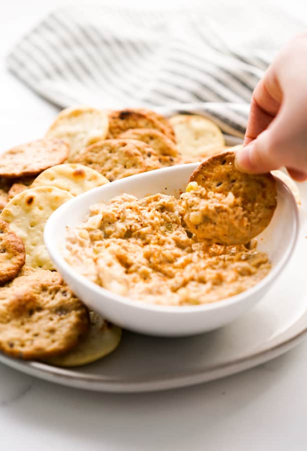 Tuna Dip with crackers