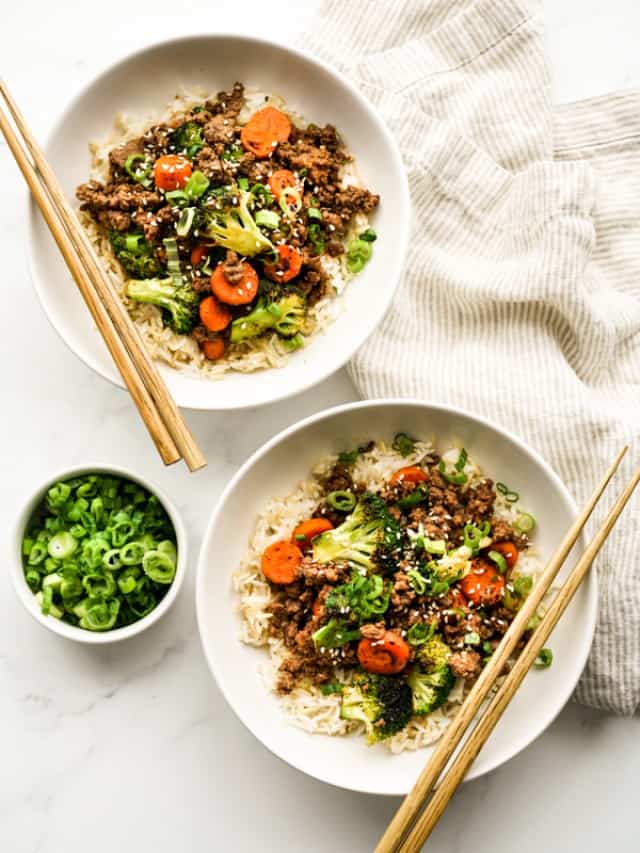 Korean Ground Beef Stir Fry