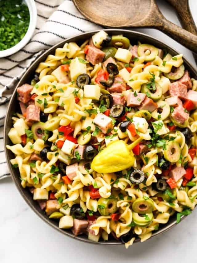 Muffuletta Pasta Salad