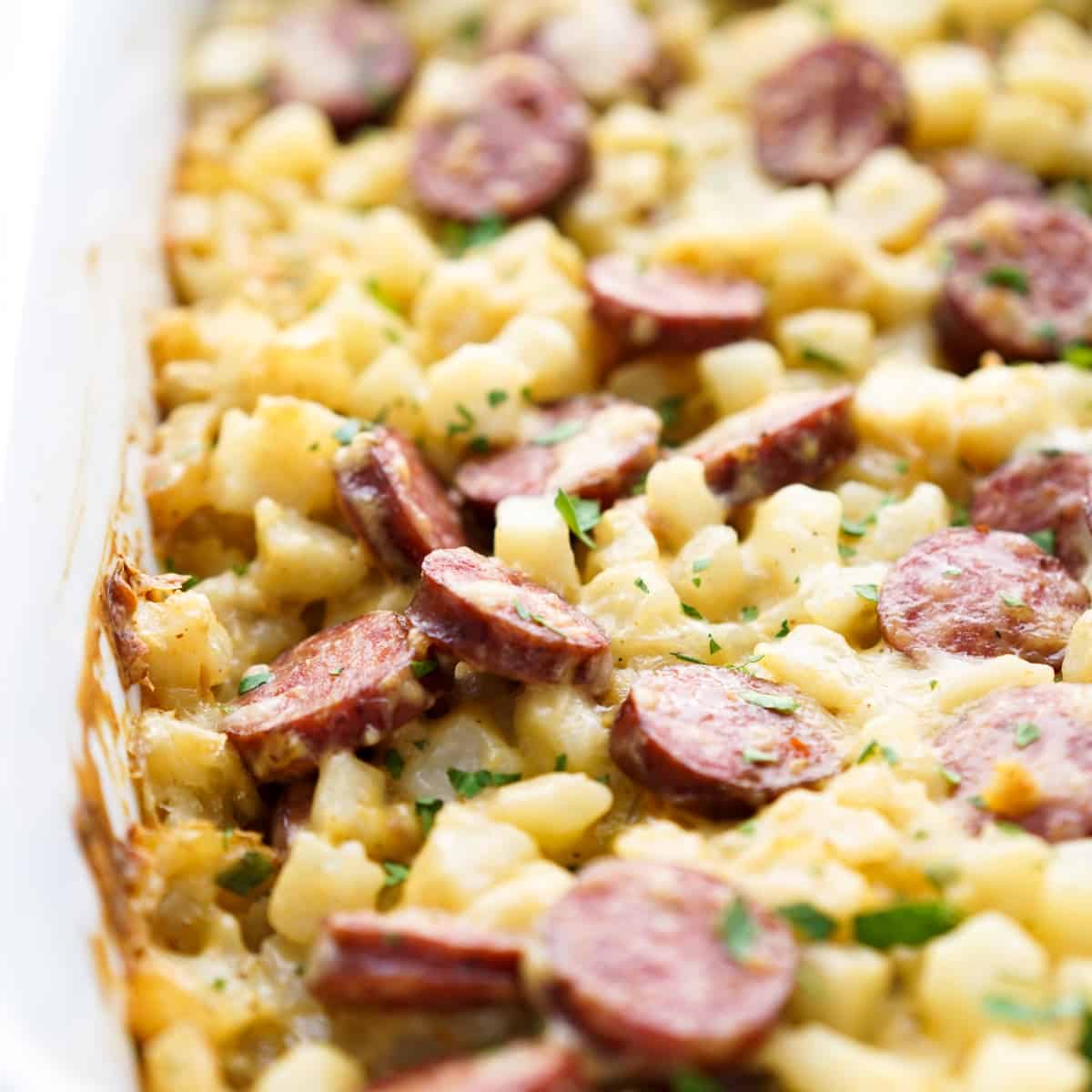 Potato Casserole with Andouille Sausage