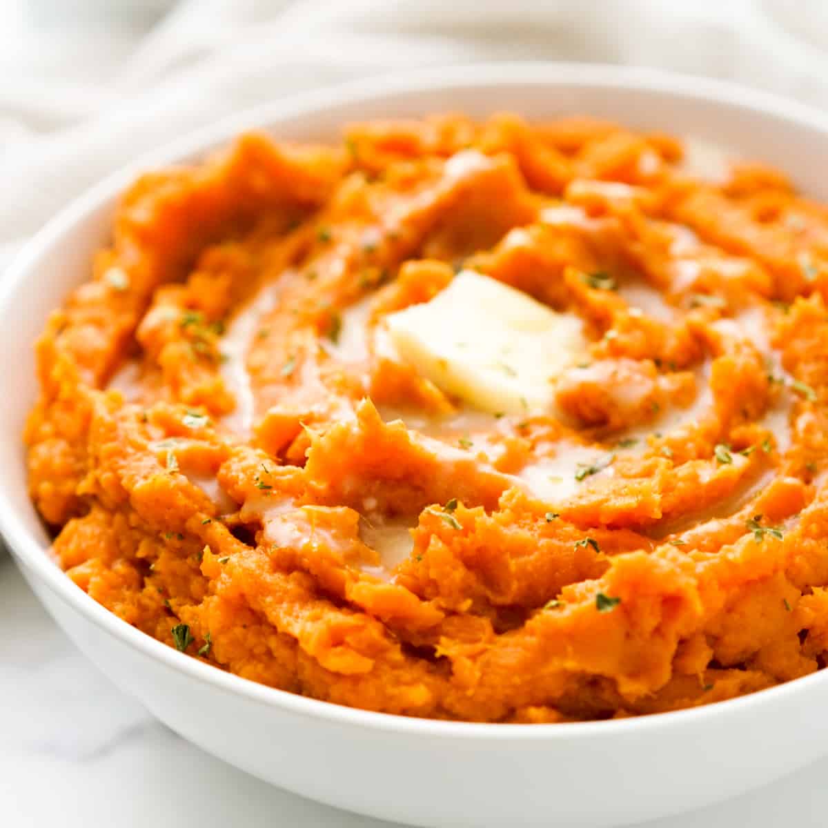 The Best Mashed Sweet Potatoes - Just a Taste