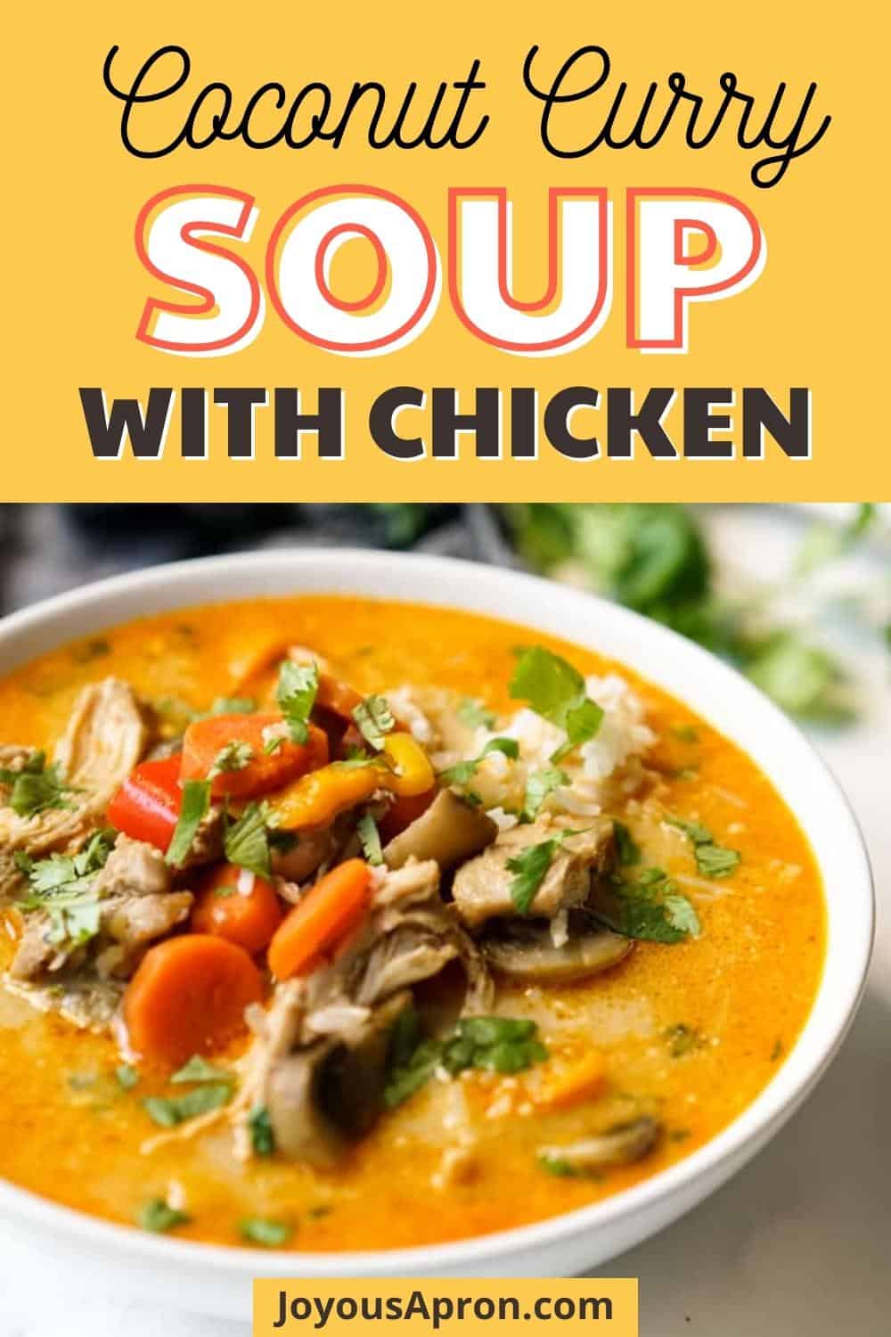 Coconut Curry Chicken Soup - Joyous Apron