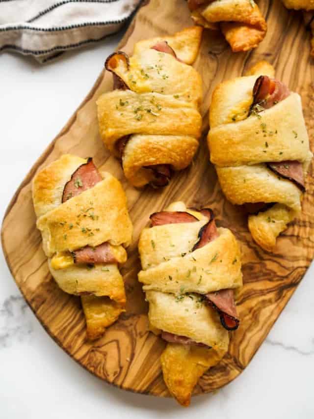 Ham and Cheese Crescent Roll Ups