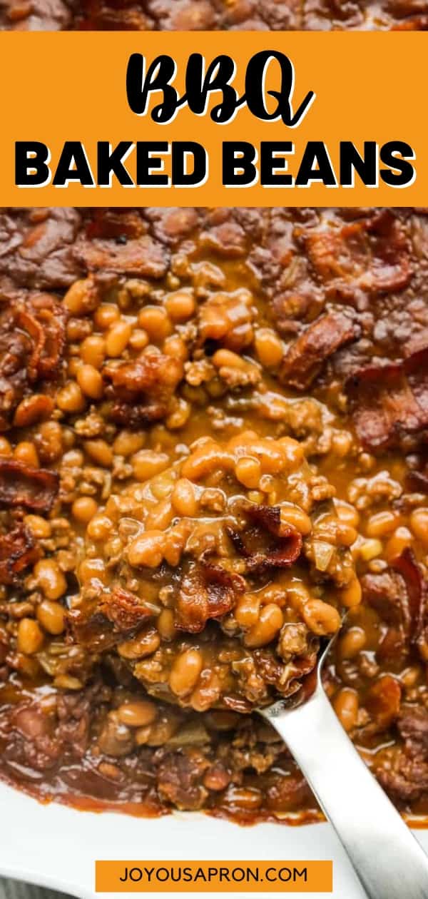 BBQ Baked Beans (with ground beef) - Joyous Apron