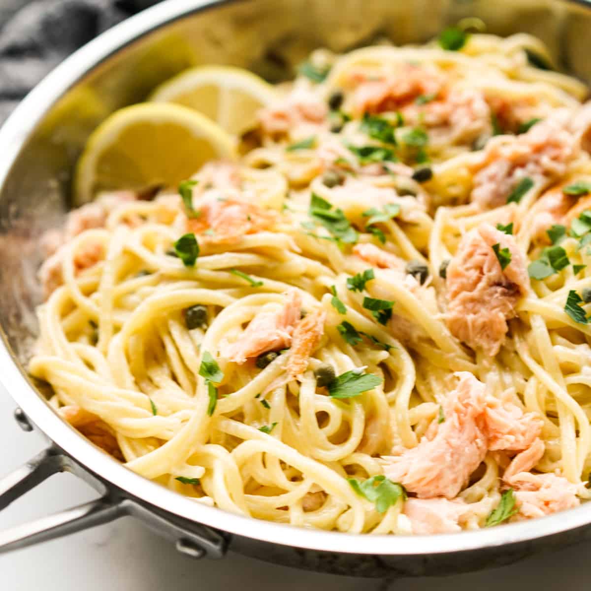 Smoked Salmon Pasta - Joyous Apron