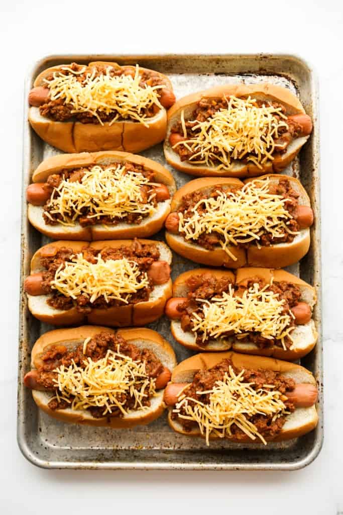 Chili Cheese Spiral Dogs