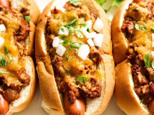 Chili Cheese Spiral Dogs