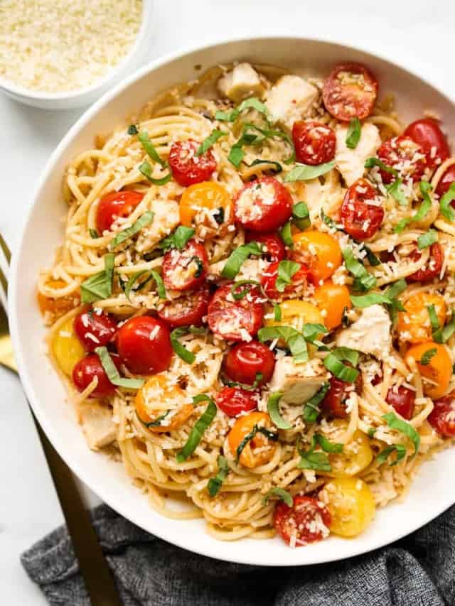 Cherry Tomato Pasta with Chicken