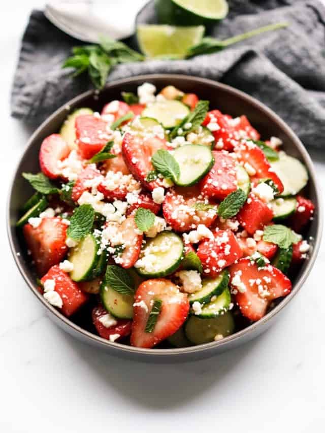 Watermelon Strawberry Salad