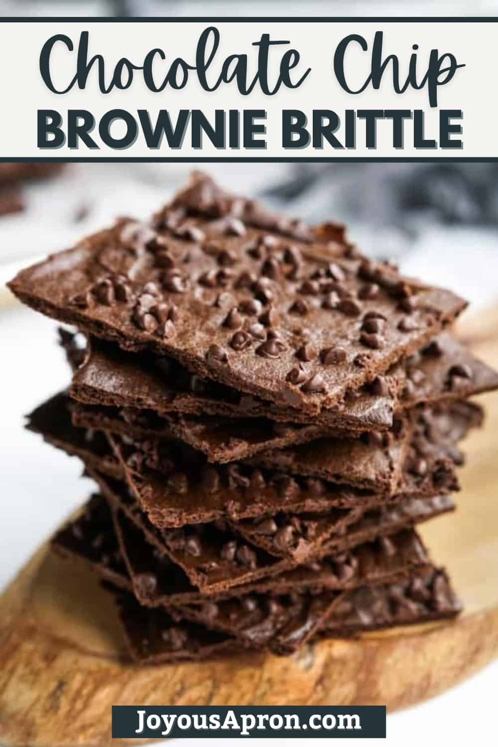 Brownie Brittle: These thin and crispy chocolate brownie bites makes the best sweet treat, snack and dessert. They are loaded with chocolate chips and are rich and decadent in flavor. via @joyousapron