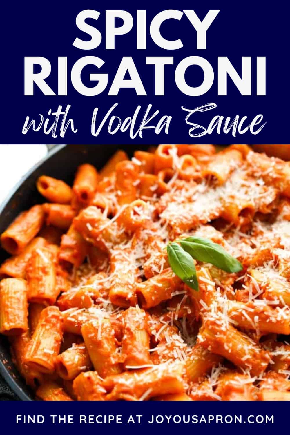 Spicy Rigatoni with Tomato Vodka Sauce - A decadent Carbone copycat pasta recipe! Rigatoni pasta is tossed in spicy and creamy tomato vodka sauce. Ready under 30 minutes, this Italian pasta dinner makes the best easy weeknight dinner. via @joyousapron