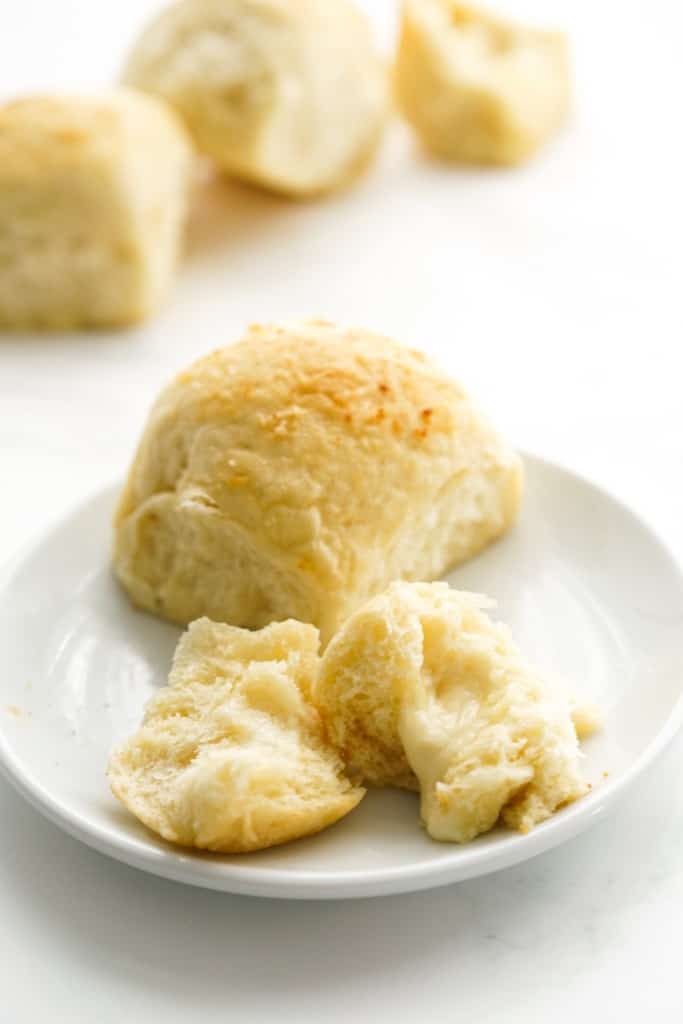 cheese insides in dinner rolls