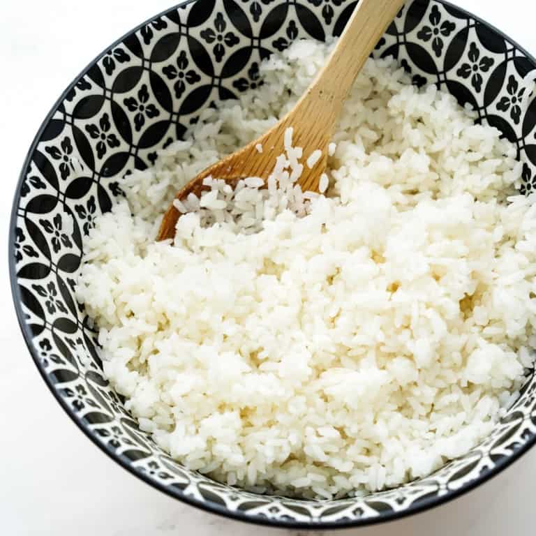 A bowl of sushi short grain rice