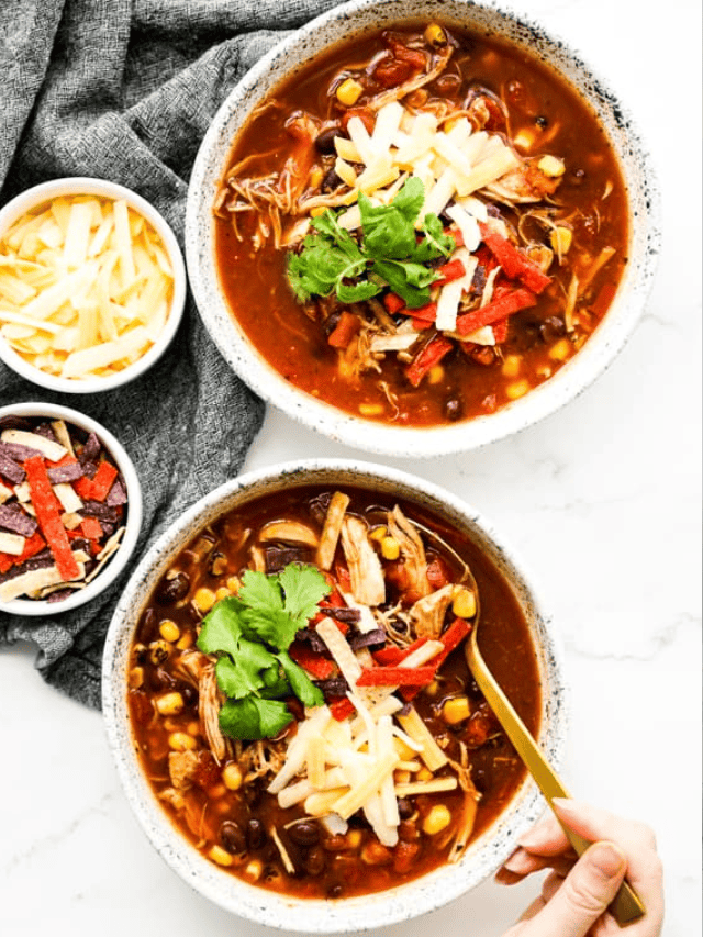 Slow Cooker Chicken Taco Soup