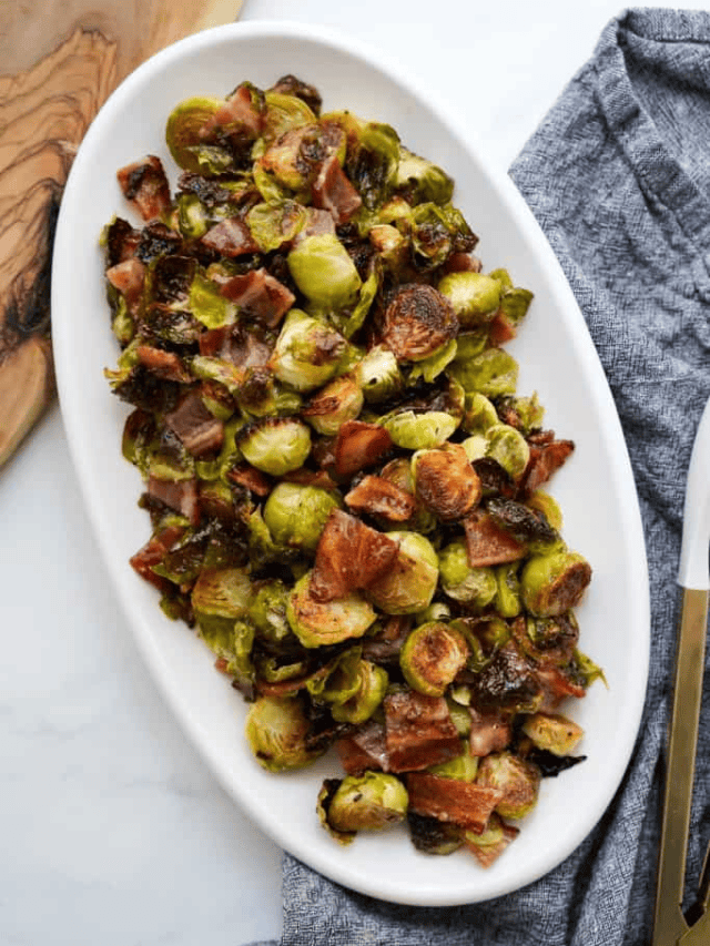 Roasted Brussels Sprouts with Bacon
