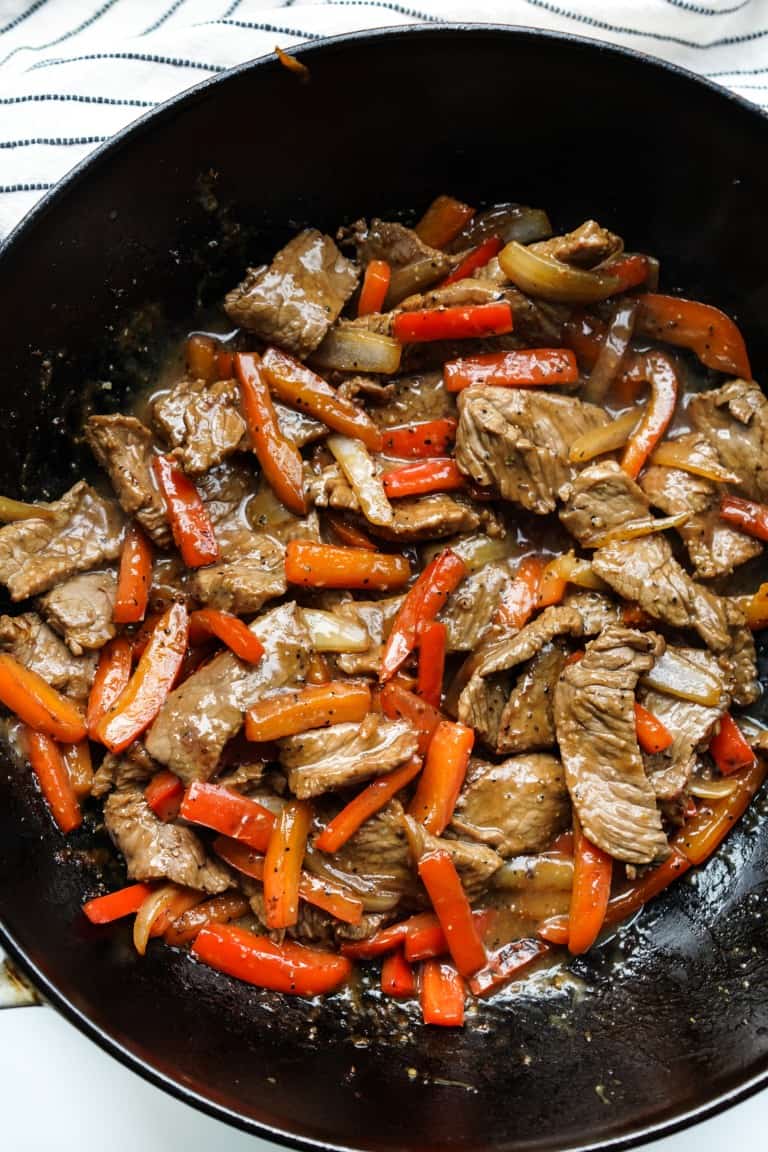 Black Pepper Beef (15 minutes only!) - Joyous Apron