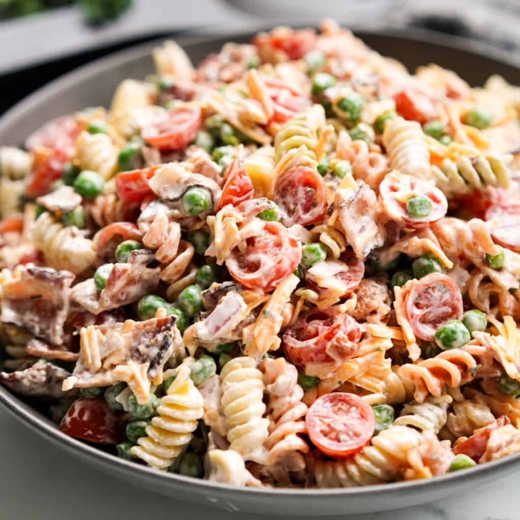 Bacon Ranch Pasta Salad - Joyous Apron
