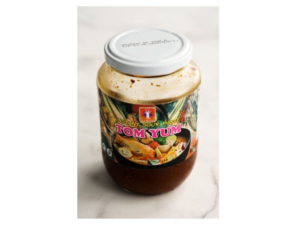 a jar of tom yum paste